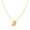 18K sleek book shaped diamond pendant with pages from Diamond Collection