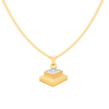 18K Gold & Diamond pendant in the shape of two books from Diamond Collection 