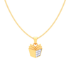 18K Gold & Diamond pendant in the shape of open book from Diamond Collection 