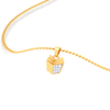 18K Gold & Diamond pendant in the shape of open book from Diamond Collection 