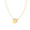 18K book-shaped Gold & Diamond pendant with a heart-shaped cutout from Diamond Collection 