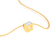 18K book-shaped Gold & Diamond pendant with a heart-shaped cutout from Diamond Collection 