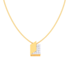 18K open book-shaped Gold & Diamond pendant from Diamond Collection 