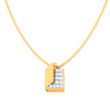 18K open book-shaped Gold & Diamond pendant from Diamond Collection 