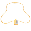 18K open book-shaped Gold & Diamond pendant from Diamond Collection 