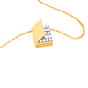 18K open book-shaped Gold & Diamond pendant from Diamond Collection 