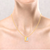 18K open book-shaped Gold & Diamond pendant from Diamond Collection 