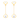 Tear-drop shaped 18K Gold & Diamond Hanging Earrings from Diamond Collection