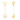 Tear-drop shaped 18K Gold & Diamond Hanging Earrings from Diamond Collection