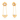 Flower-shaped 18K Gold & Diamond Hanging Earrings from Diamond Collection