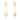 18K unique tear drop shape diamond earring\
from Diamond Collection 