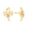 18K leaves shape diamond stud earrings from\
Diamond Collection 