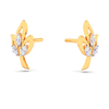 18K leaves shape diamond stud earrings from\
Diamond Collection 