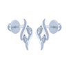 18k (750) White Gold and Diamond Stud Earrings for Women