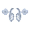 18k (750) White Gold and Diamond Stud Earrings for Women