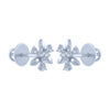 18k (750) White Gold and Diamond Stud Earrings for Women