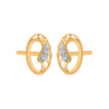 18KT (750) Yellow Gold and Diamond Stud Earrings for Women