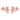 18k (750) Rose Gold and Diamond Stud Earrings for Women