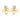 18k (750) Yellow Gold and Diamond Stud Earrings for Women