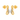 18k (750) Yellow Gold and Diamond Stud Earrings for Women