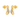 18k (750) Yellow Gold and Diamond Stud Earrings for Women