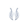 18k (750) White Gold and Diamond Stud Earrings for Women