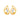 18k (750) Yellow Gold and Diamond Stud Earrings for Women