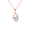 18KT (750) Rose Gold and Diamond Pendant for Women