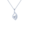 18KT (750) White Gold and Diamond Pendant for Women