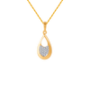 18KT (750) Yellow Gold and Diamond Pendant for Women