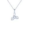 18KT (750) White Gold and Diamond Pendant for Women