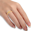 18KT (750) Yellow Gold and Diamond Ring for Women