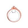 18KT (750) Rose Gold and Diamond Ring for Women