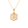 18KT (750) Yellow Gold and Diamond Pendant for Women