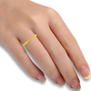 Bamboo-designed 18K gold ring 