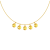 18K Sleek Diamond Gold Necklace 