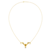 Hypnotic Gold And Diamond Floral Design Necklace