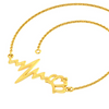 Gorgeous 18k Gold Bracelet with Stylish Heartbeat Design Online Exclusive Collection PC Chandra 