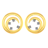 Pretty and Simple 18k Gold and Diamond Round Stud Earrings from PC Chandra Jewellers