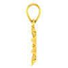 Attractive Shiny 18k Gold Pendant with Flower Petals Design for Women from PC Chandra