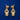 22KT Gold Teardrop Filigree Necklace and Earring Set for Women