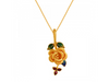 Aesthetic Flower and Leaf Pendant