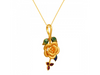 Aesthetic Flower and Leaf Pendant