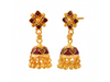 Beautiful 22K Meenakari Gold Jhumka Earrings 