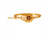 22K Flower Shape Gold Bangle In Meenakari Style