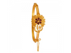 22K Flower Shape Gold Bangle In Meenakari Style