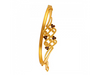 22K Uniquely Shaped Gold Bangles With Meenakari Flowers Detail