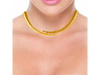 22k Round gold choker with intricate craftsmanship