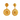 Gorgeous 22K Spherical Shape Gold Earrings With Minute Detailings