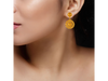 Gorgeous 22K Spherical Shape Gold Earrings With Minute Detailings